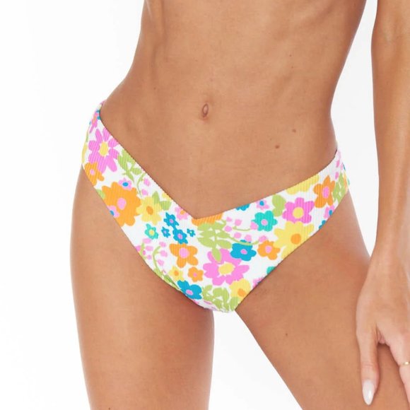 Show Me Your MuMu Other - New Show Me Your Mumu Wave Floral Swim Low Rise Bottom S